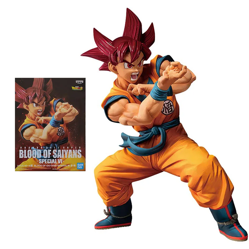 

Bandai Dragon Ball Figure Blood of Saiyans Special 4 Son Goku Anime Figure Genuine Model Action Toy Figure Toys for Children