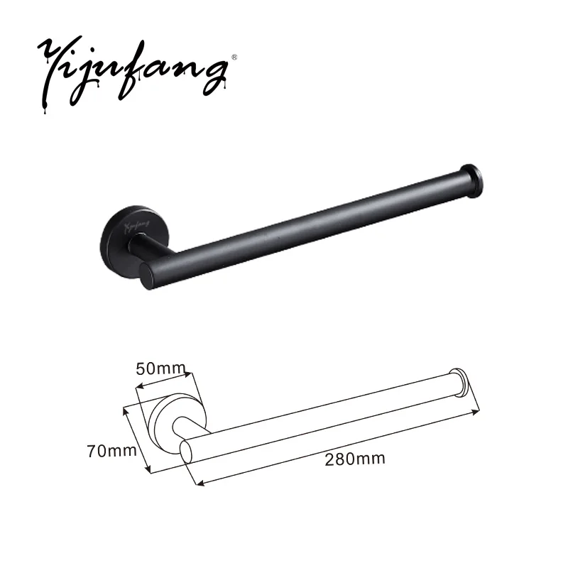 

Stainless Steel Towel Ring Rack Wall-mounted Perforated Kitchen Round Tube Towel Rack Family Hotel Bathroom Hardware Accessories