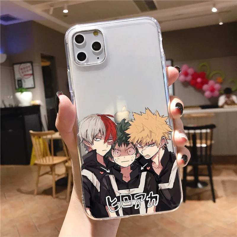 Фото Чехол с аниме Моя геройская Академия deku bakugou Boku no Hero Академия для iphone 11 12 13 14 Pro Mini 8 7 6 Plus XS MAX XR Fundas Coque №3