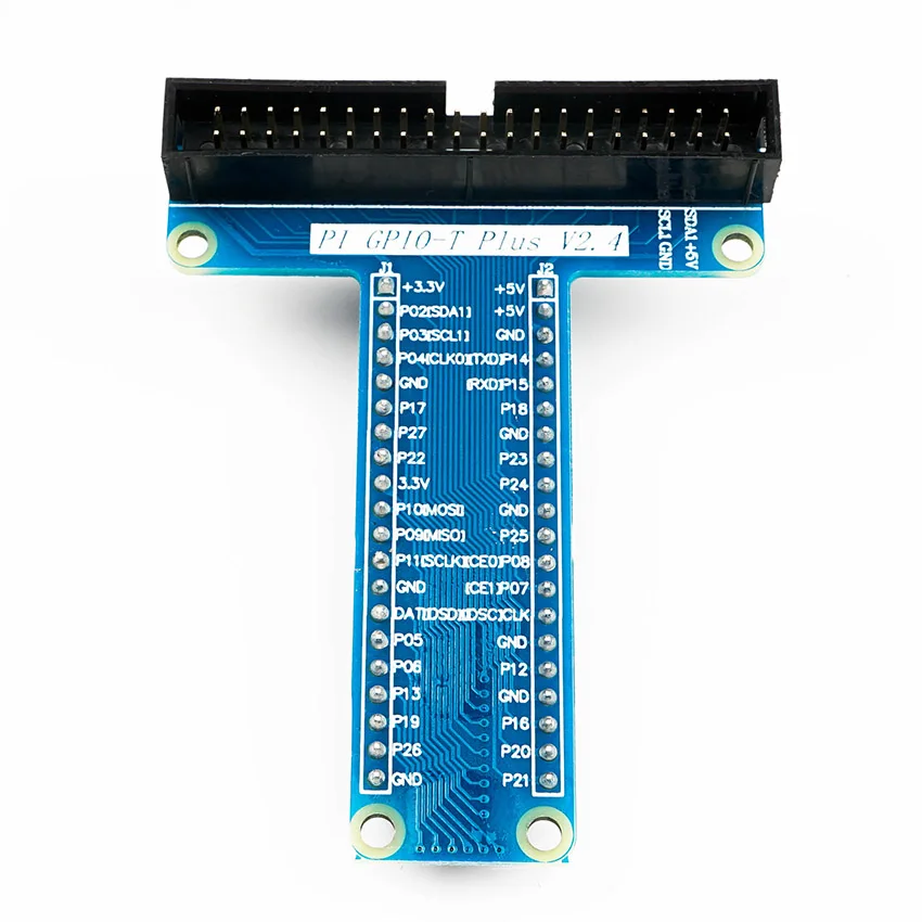 GPIO T Type Expansion Module Board Adapter with 40 Pin GPIO Female to Female Rainbow Cable For Raspberry Pi 4 / 3 Model B+