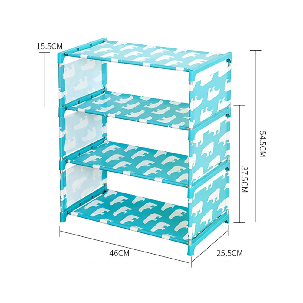 Новинка 3/4 многоуровневая домашняя Нетканая тканевая полка для хранения обуви с