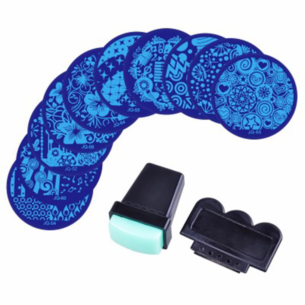 10 шт. штамповочная форма для ногтей цветок забавная красивая печать штамп Форма