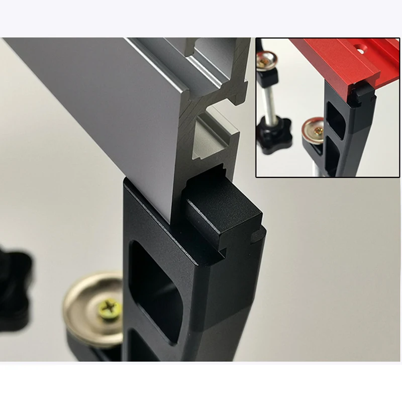 Фиксатор для деревообработки 45/75 мм Тип высота торцов трек Т образная подложка