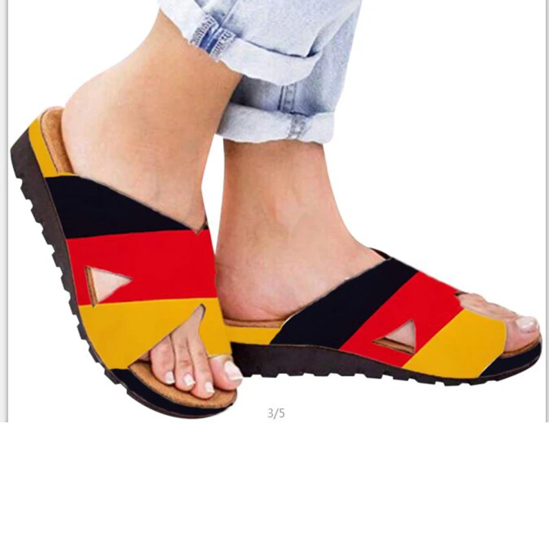 Летние Пляжные Шлепанцы шлепанцы женская обувь женские дышащие сандалии с