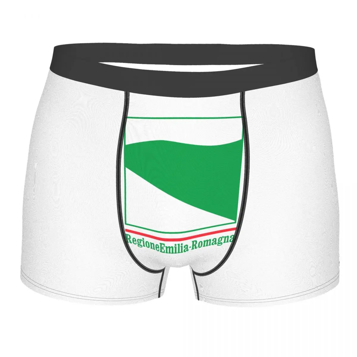 

Fictional Emilia-Romagna Flag Men's Boxer Briefs regions of Italy Humor Graphic elastic pants for men