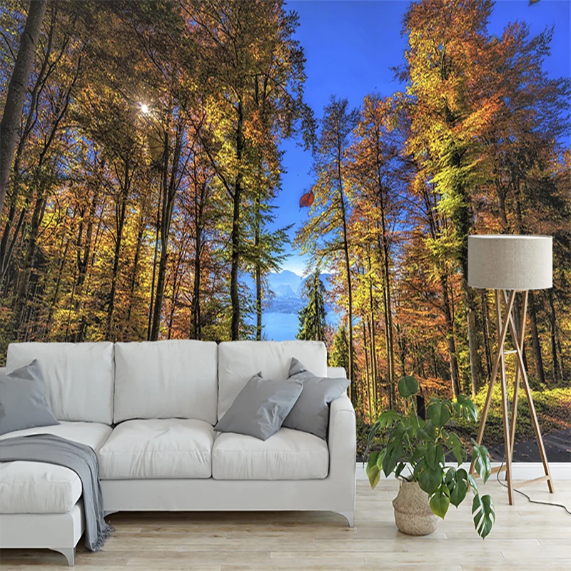 Настенная 3D наклейка на заказ фреска из нетканого материала с изображением