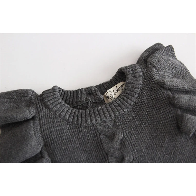 Рождественское платье для новорожденных осенне зимнее хлопковое вязаное свитер