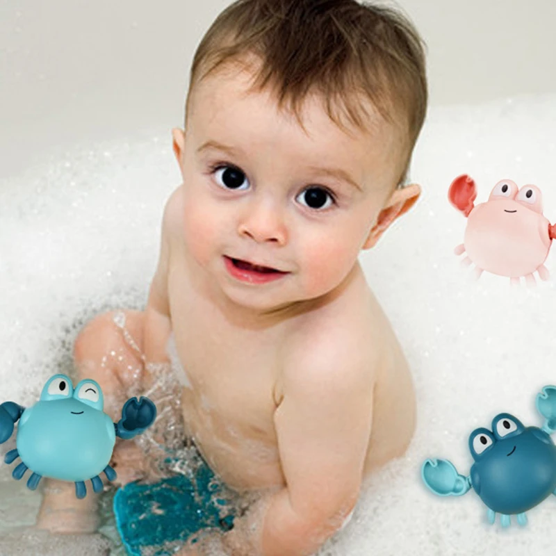Игрушки для ванны краб заводная игрушка младенцев водные Пляжные малышей детей