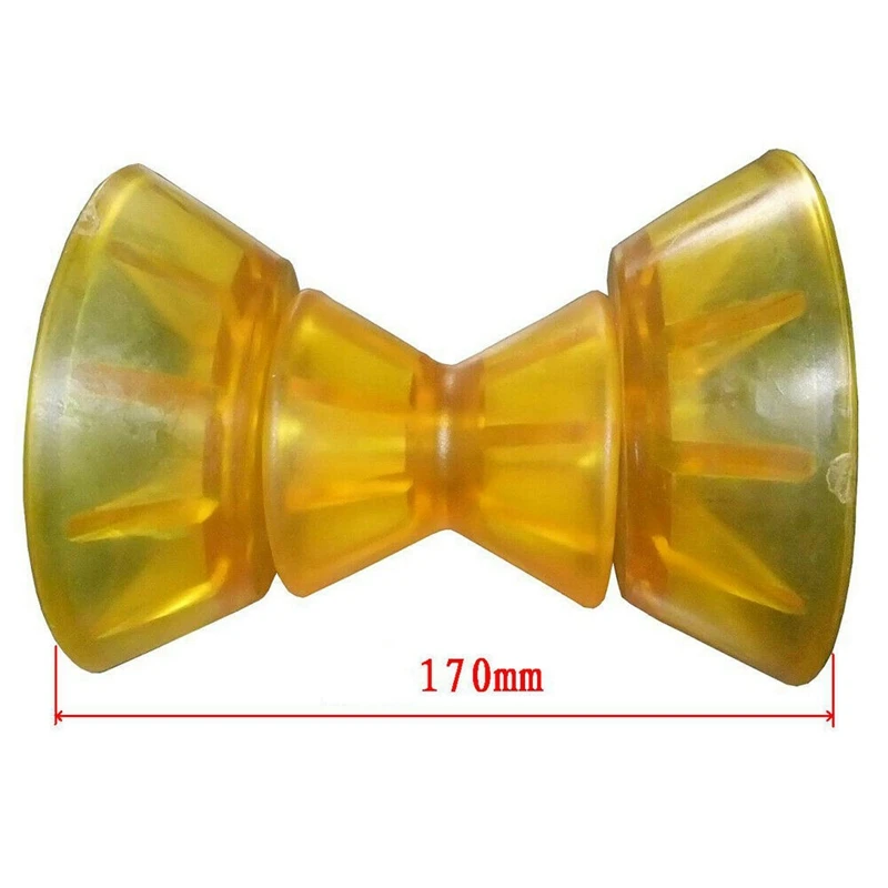Marine 3-Piece 4 Inch Polyurethane Bow Roller for Non Marking Boat Trailer