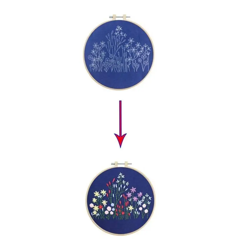 Цветок лист ручной работы сделай сам Ткань Европейская Вышивка Цветы Растения