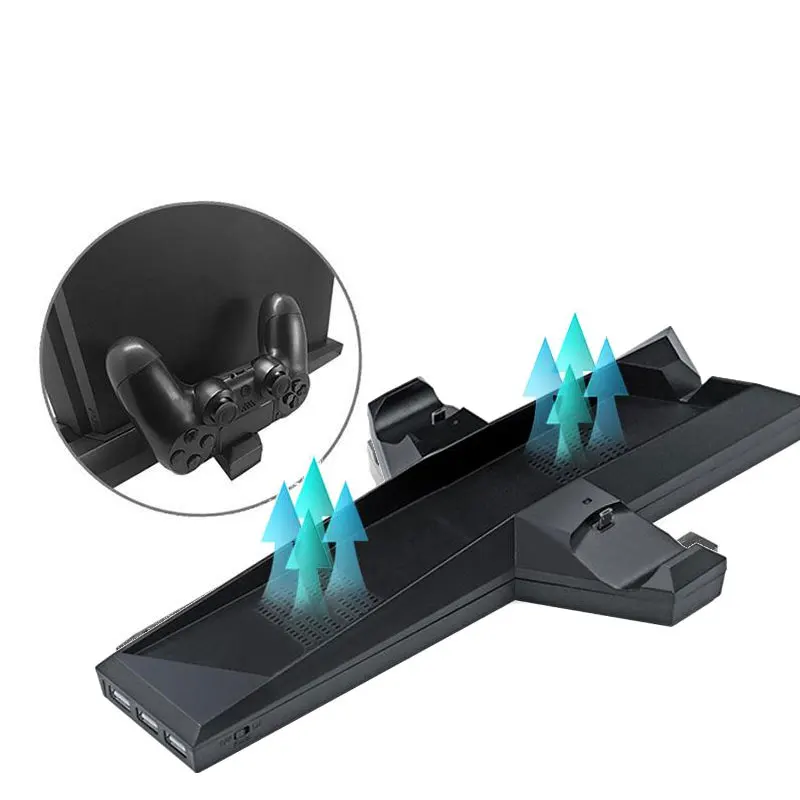 Охлаждающая подставка для зарядной станции PS4/PS4 ТОНКАЯ вертикальная с