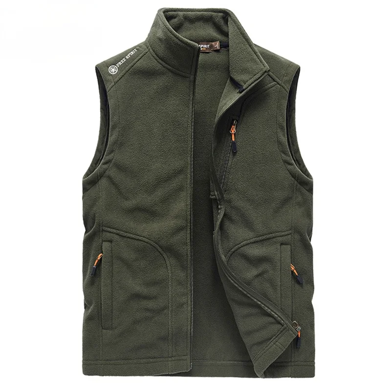 

Men Warm Fleece Vest Jacket 2020 Winter New Hooded Sleeveless Waistcoat Autumn Fashion Casual Vest Waistcoat Jacket Men
