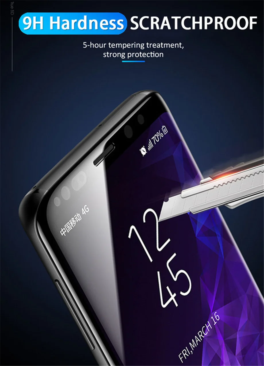 Изогнутое полное покрытие закаленное стекло для samsung Galaxy Note 10 9 8 s7 s6 Edge Защитная пленка для экрана для S10 s9 Plus защитное стекло