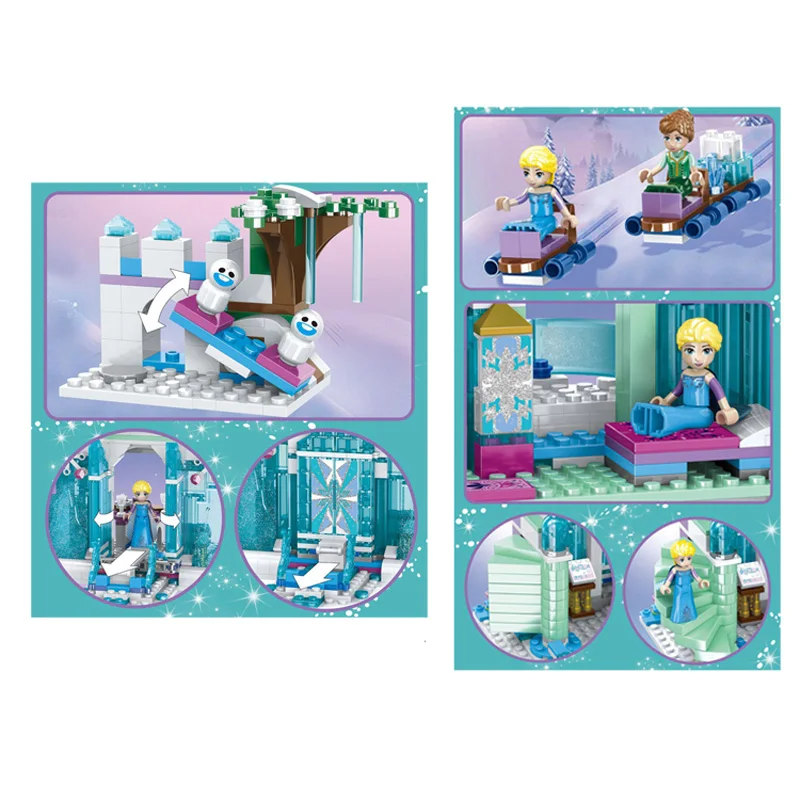 Disney фон с изображением мороза снега мир серии Эльзы волшебный ледяной замок из