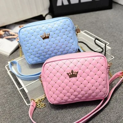 

Tamara Dream Small Women Fashion All-Match With Crown Mini Rivet Shoulder Messenger Bag