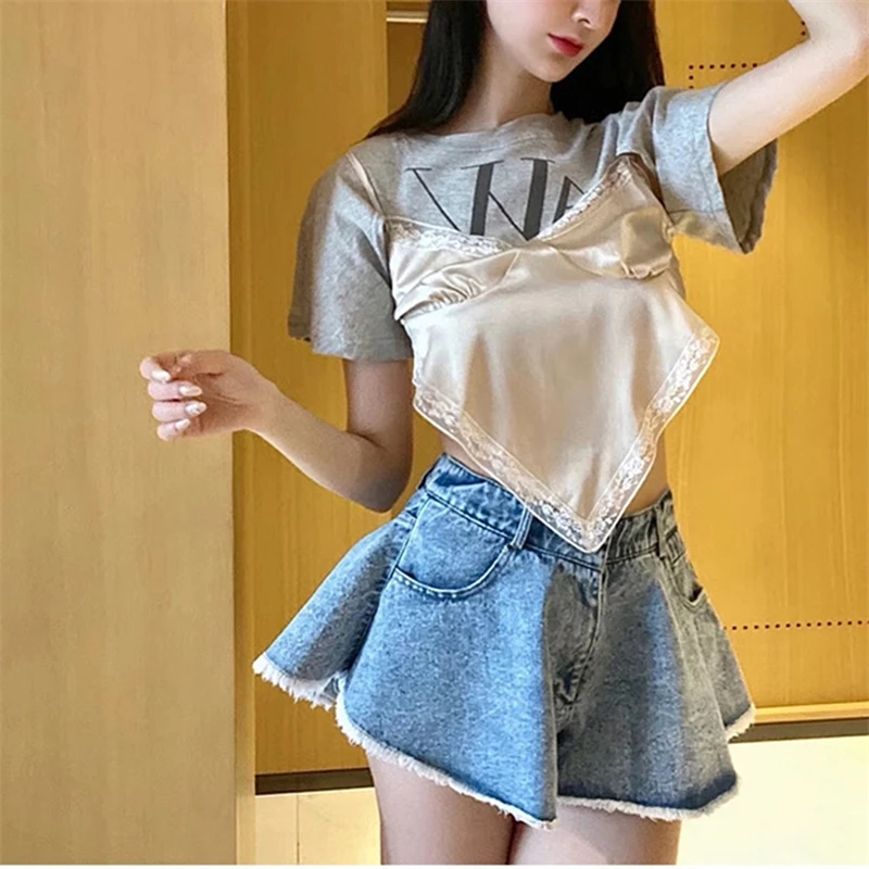 Винтажные женские сексуальные расклешенные джинсовые шорты 2020 летние модные с