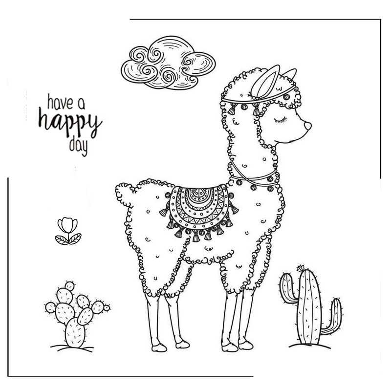 

Cute Sheep Clear Silicone Stamps Scrapbooking Crafts Decorate Photo Album Embossing Cards Making Clear Stamps New