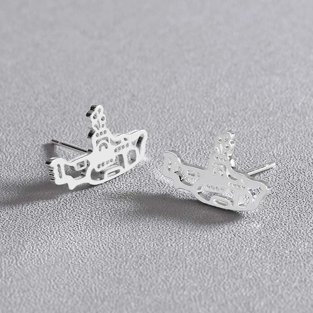 Модные массивные серьги Cxwind с подводной лодкой геометрические для женщин и