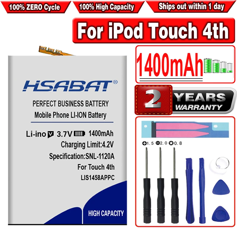 Аккумулятор HSABAT LIS1458APPC 1400 мА · ч для iPod Touch 4-го поколения 4 4g touch | Мобильные