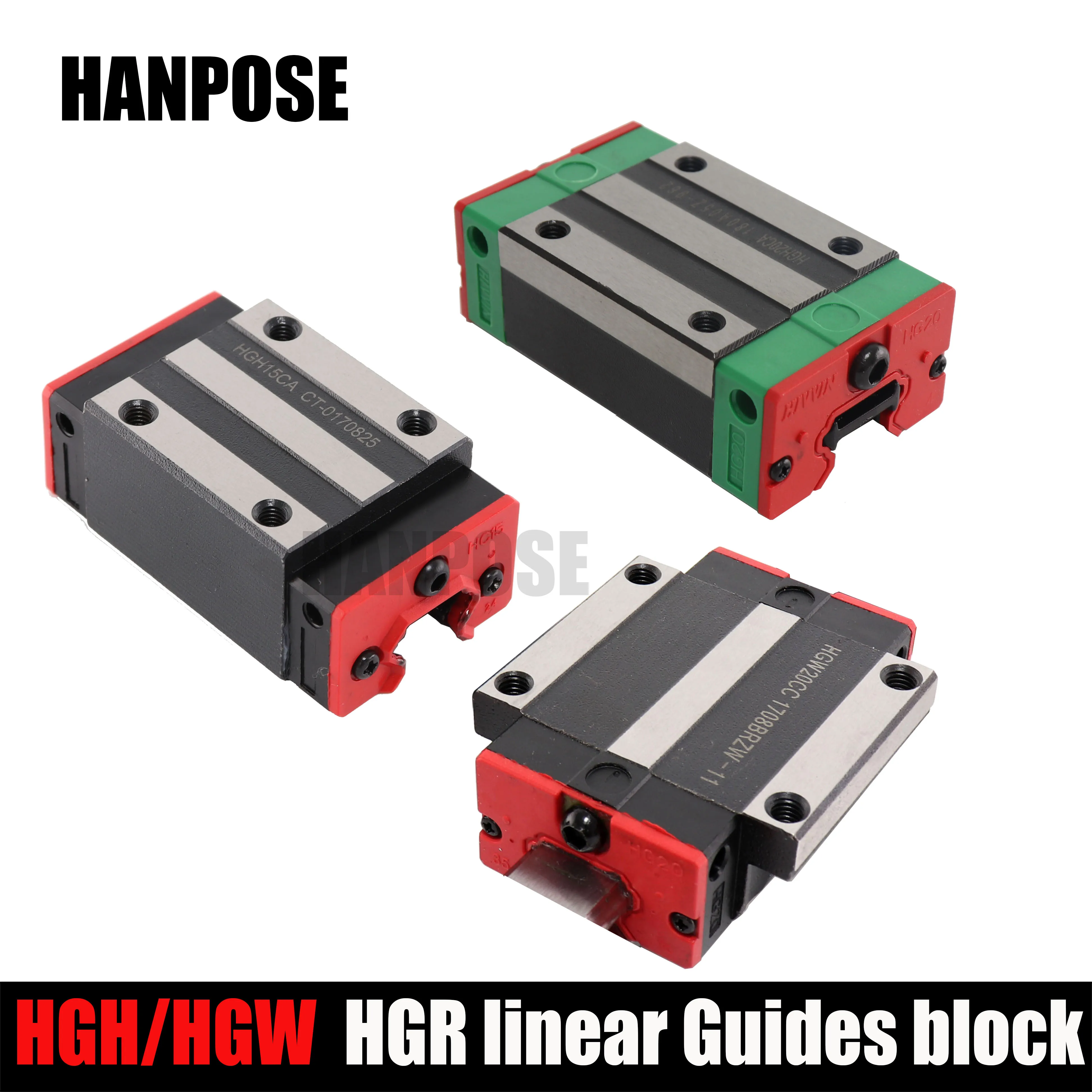 HGR20 HGH20 квадратный линейный направляющий рельсовый блок коляски HGH15CA/flang HGW15CC CNC маршрутизатор гравировки