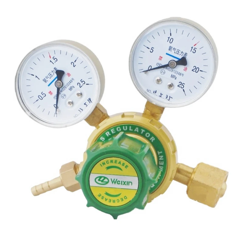 

Industrial Argon Regulator/Flowmeter Gauges Compatible with MIG & TIG Welders Gas CGA540 Welding Welder Brass Body