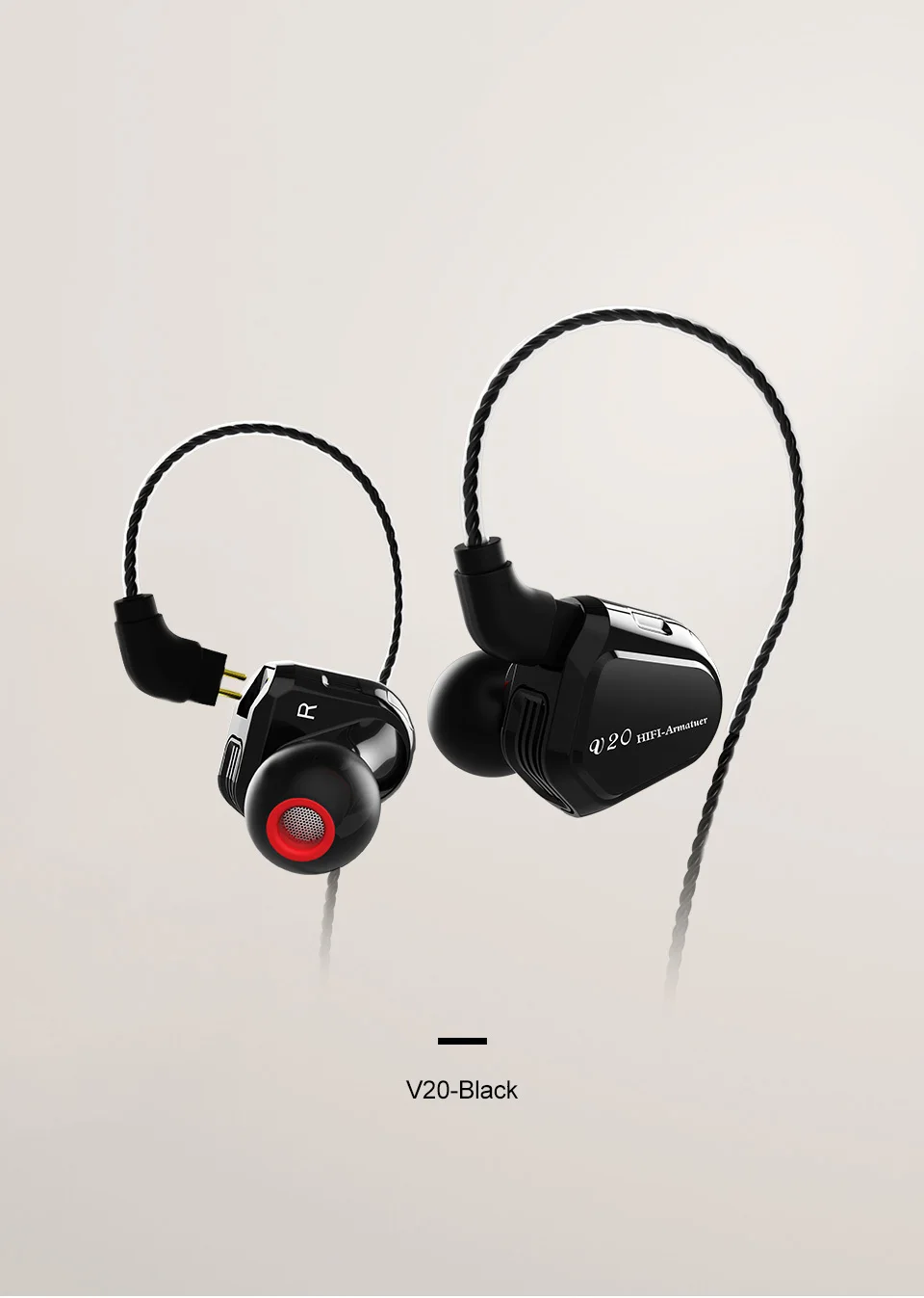 AK TRN V20 DD+ BA гибридные наушники в ухо HIFI DJ монитор для бега спортивные наушники ушные затычки 2PIN кабель TRN V80/V30/BT20/X6