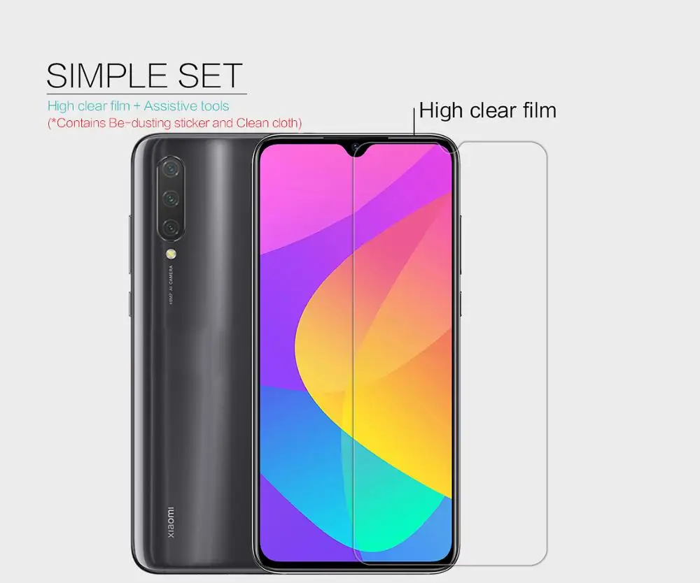 2 шт для Xiaomi Mi A3 протектор экрана NILLKIN КРИСТАЛЛ супер прозрачный матовый Защитная