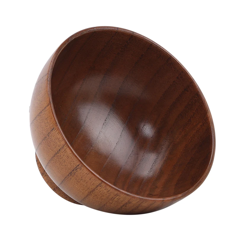 

Redwood Color Anti-Scalding Creative Environmental Protection Chinese Restaurant Noodle Bowl Wooden Round Wooden Bowl