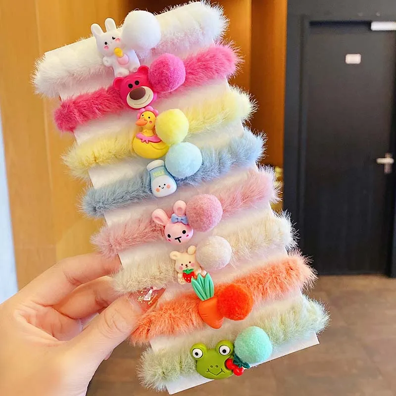 Резинки для волос Детские Зимние милые Мультяшные аксессуары | Аксессуары одежды