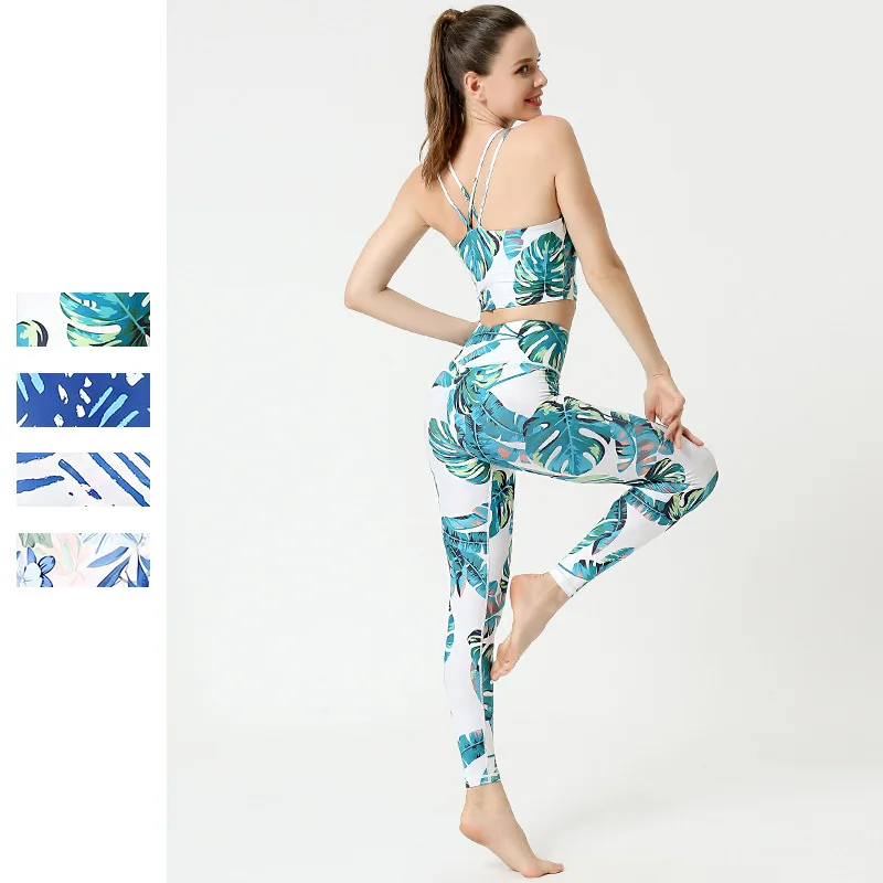 

Yoga Set Workout Clothes For Women Sports Tracksuit Gym Set Fitness Clothing Long Sleeve Yoga Suit Outfit Sportswear