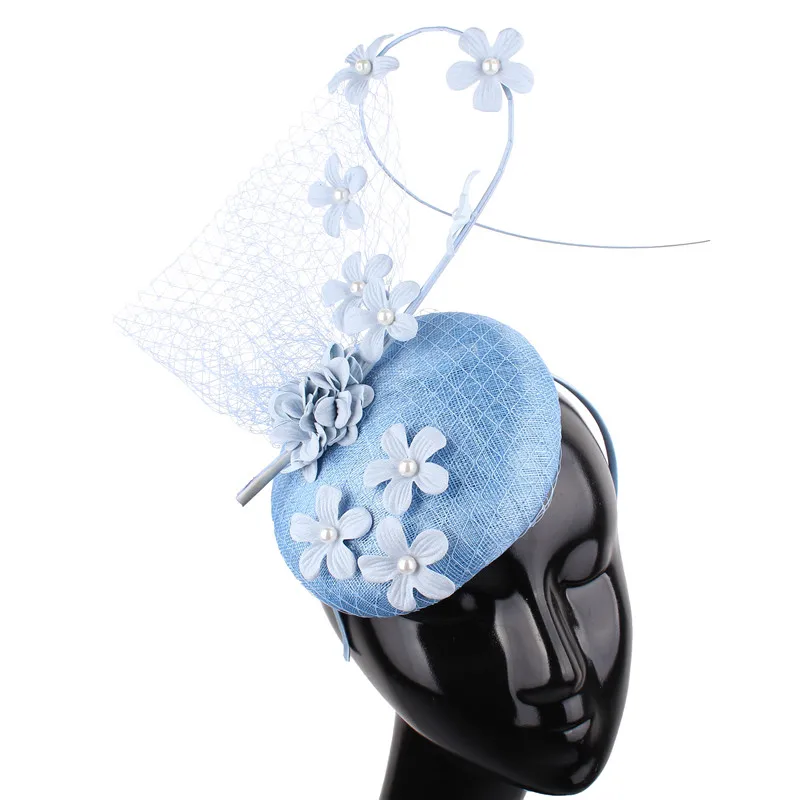 Высококачественная 4-слойная Красивая Свадебная вуалетка Sinamay головной убор