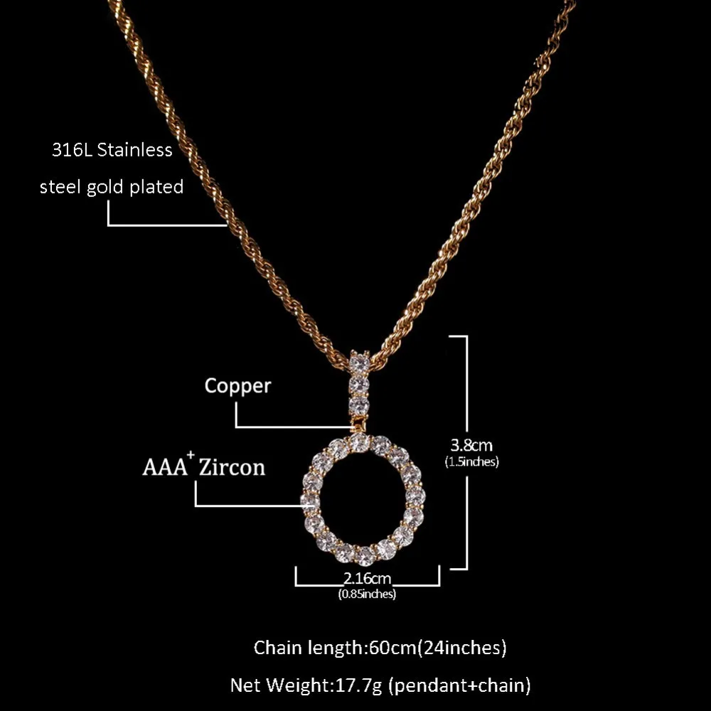 Блинг король небольшой Размеры теннис пузырь буквы кулон A Z пользовательские