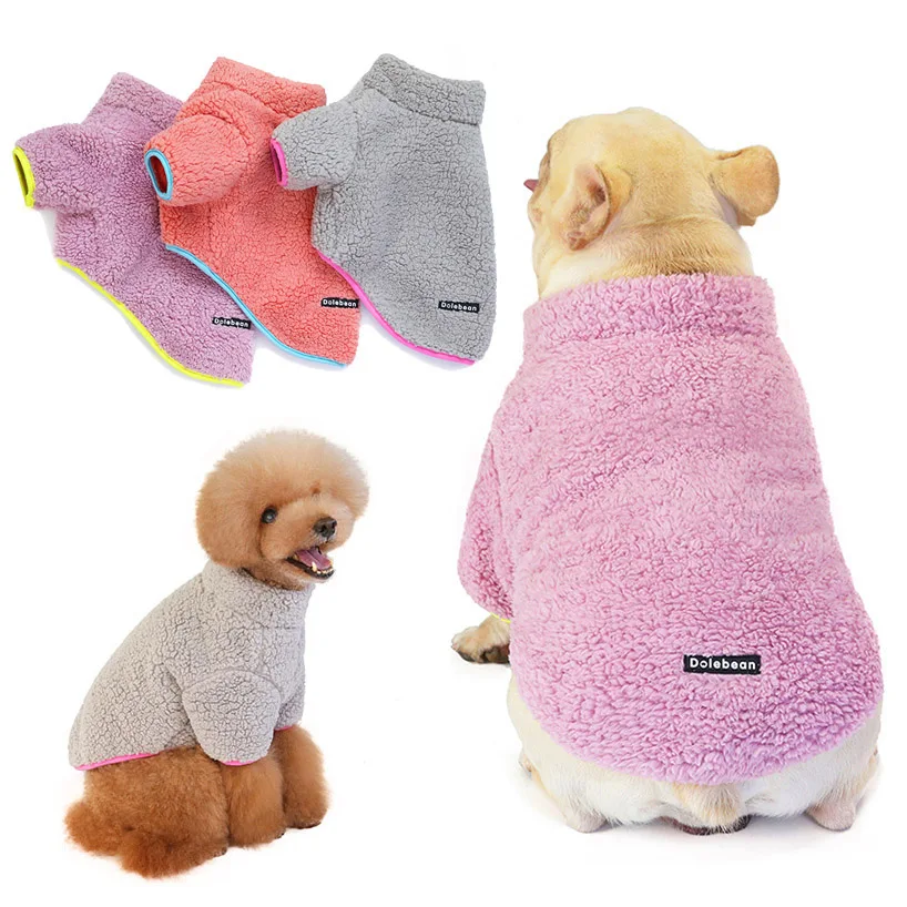 

Soft Warm Fleece Dog Coat Winter Warm Dog Clothes Small Dog Coat Clothing Puppy Jacket Clothes Chihuahua French Bulldog Outfits