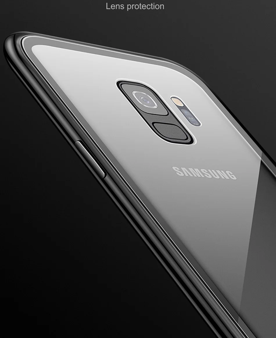 Магнитный поглощающий чехол для Samsung A51 A71 A81 A91 закаленное стекло металлическая