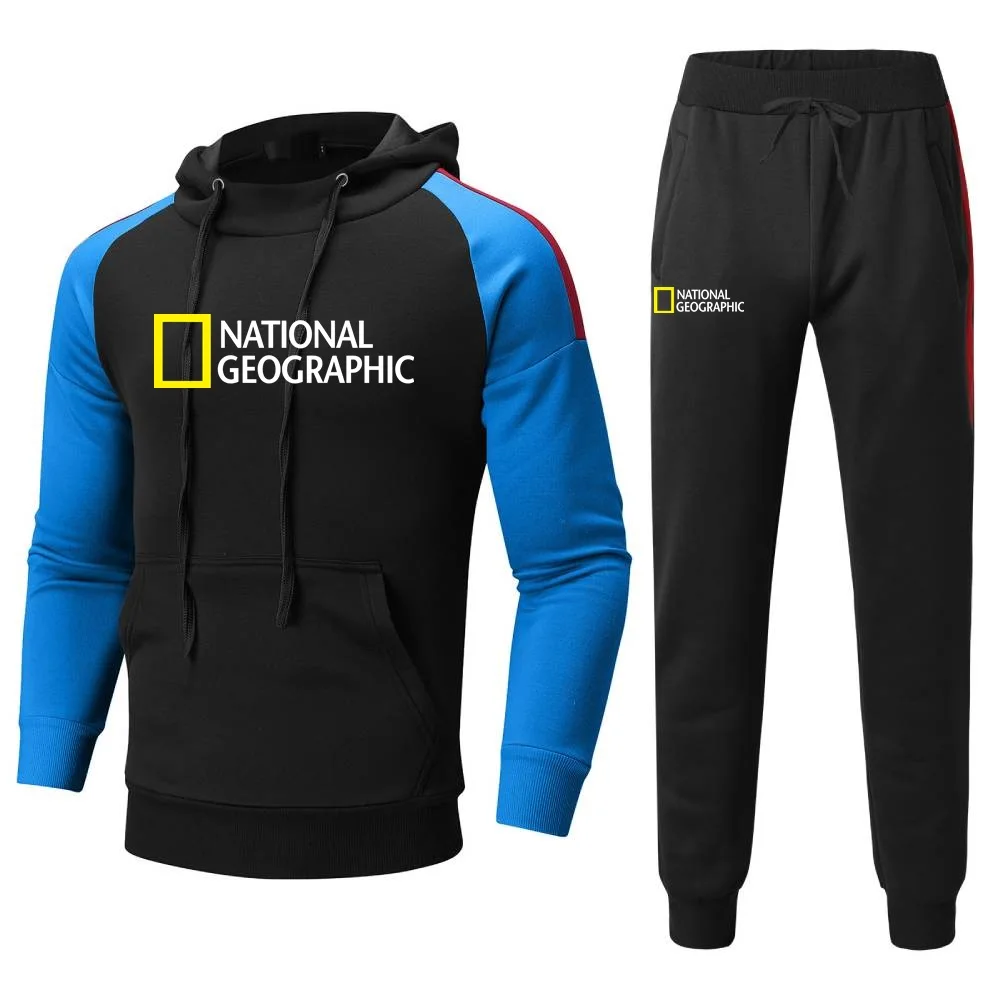 Мужские спортивные костюмы с толстовкой и брюками спортивная одежда рукавом