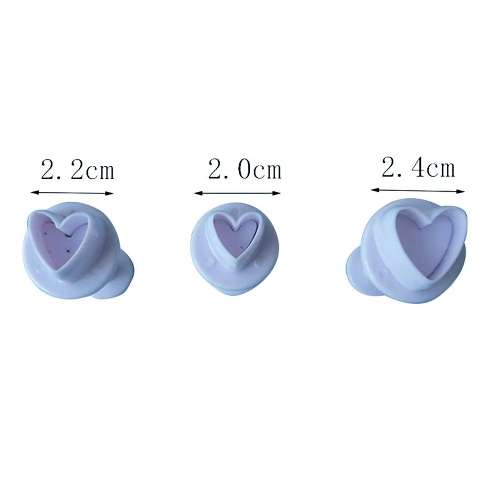 3 шт. форма для выпечки тортов печенья инструменты помадки торт в форме сердца