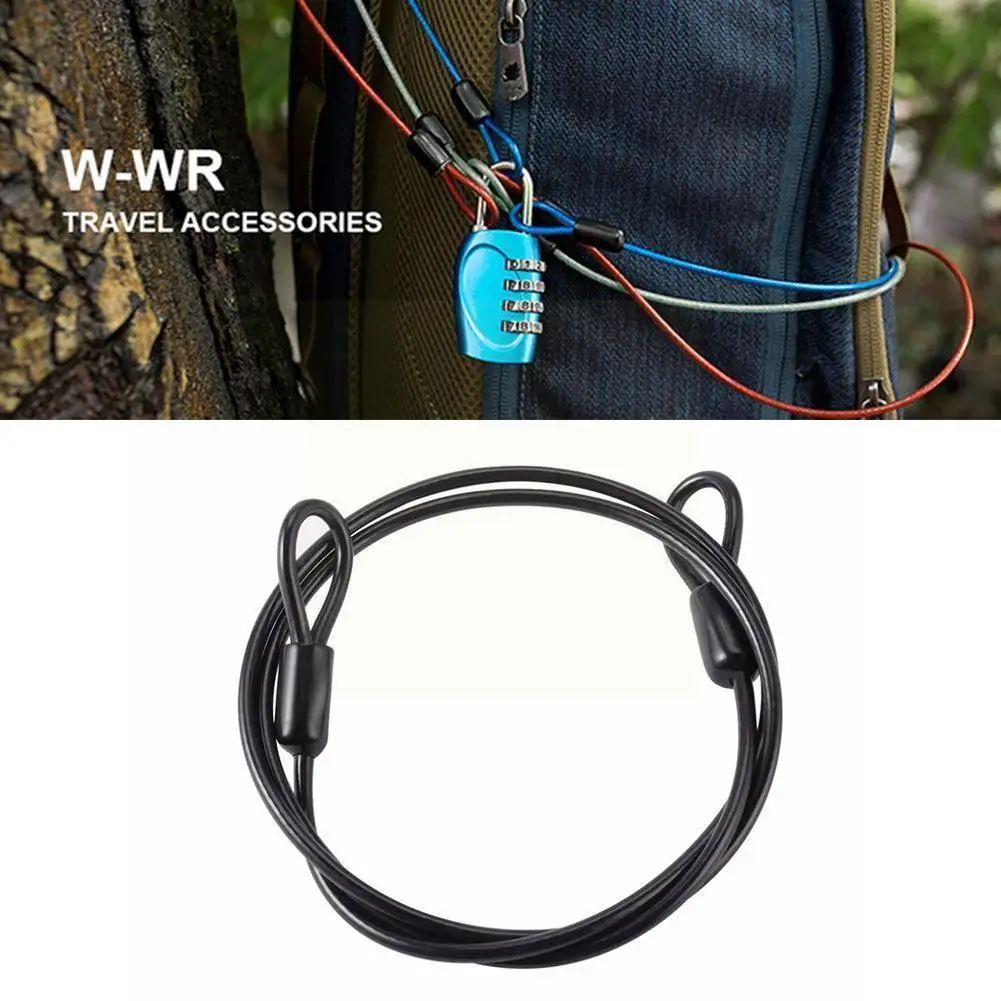 

Anti-theft Steel Bike Lock Wire Rope With Multiple Uses And High Strength For Motorcycle / Electric Bicycle V7w8