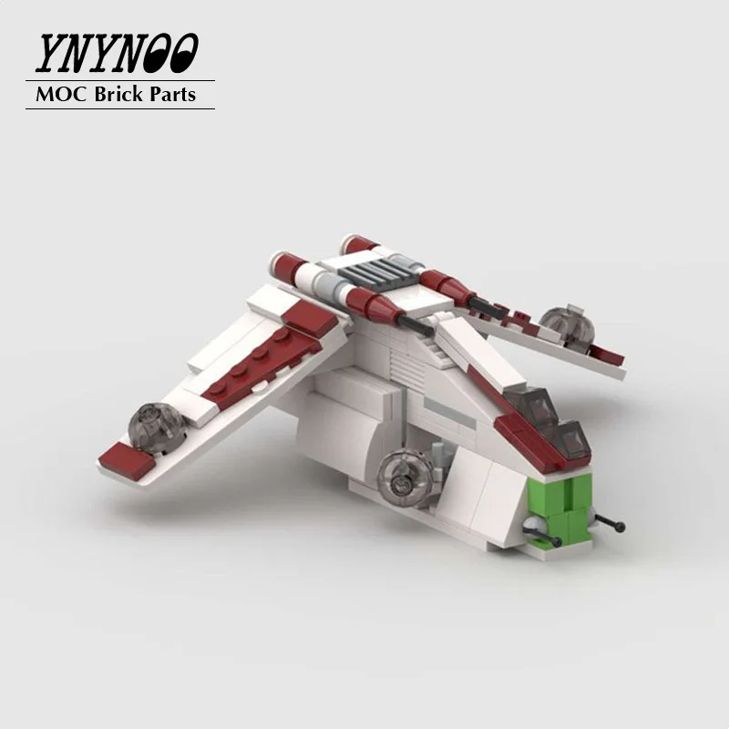 

NEW Star Plan Midi Scaled Republic Gunship LAAT/i The Clone Wars MOC Building Blocks Bricks Mini Model DIY Toys Children Gifts