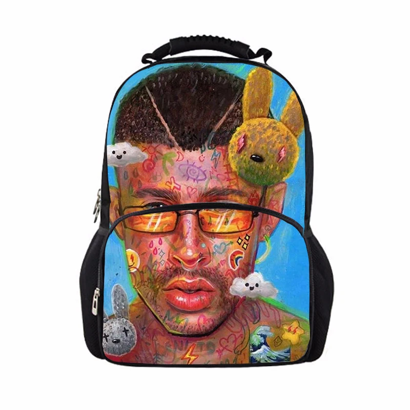 

17 Inch Mochila Backpack Bad Bunny Printed Women Men School Bags Teenage Girls Boys Travel Bags Bad Bunny Laptop Backpack bag