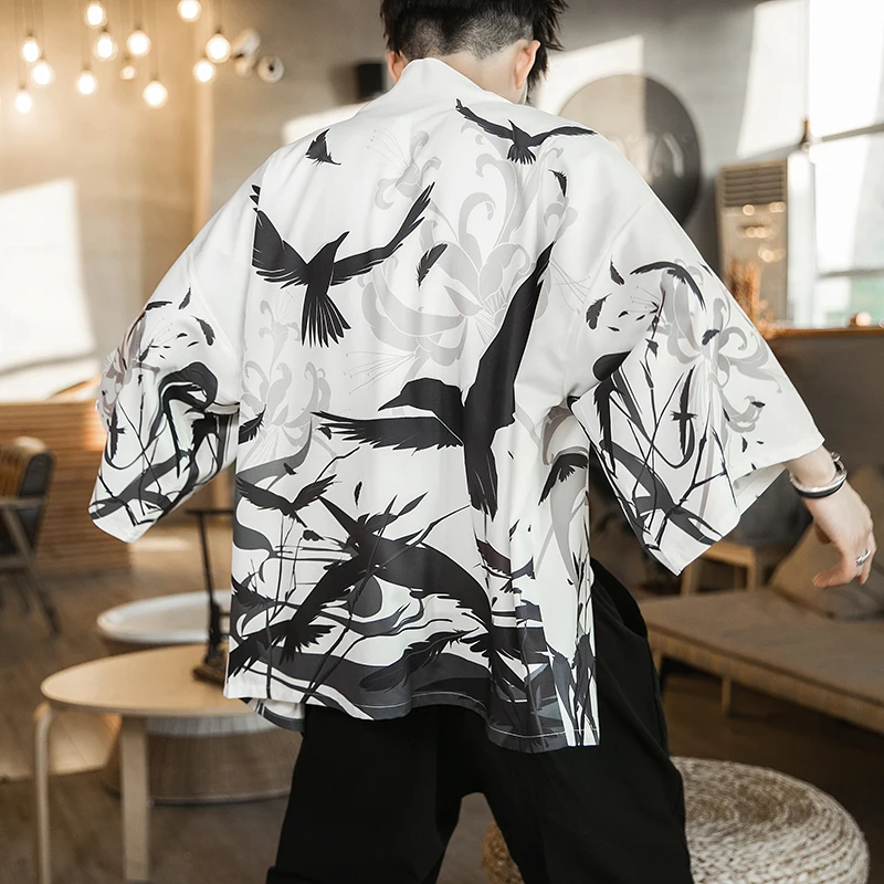 Гавайская рубашка мужская одежда 2020 стандарта сверхдлинная китайская крутая