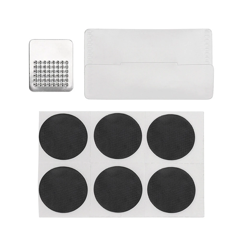 

6pcs Bike Inner Tire Repair Patches with Tire Polishing Pad Set Glue-Free Bicycle Tyre Self Adhesive Patch Cycling Repair tools