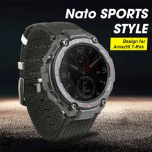 2021 new Nato sports style watch strap special design for Amazfit T rex T-rex Smartwatch Colorful strap