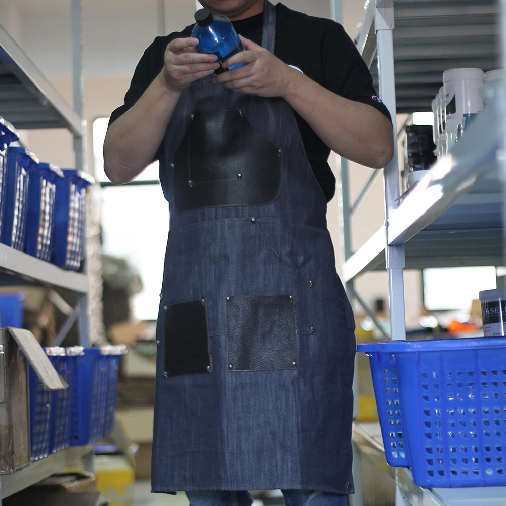 Фартук для татуировок ручной работы фартук подвесной вырез и пояс легко носить с