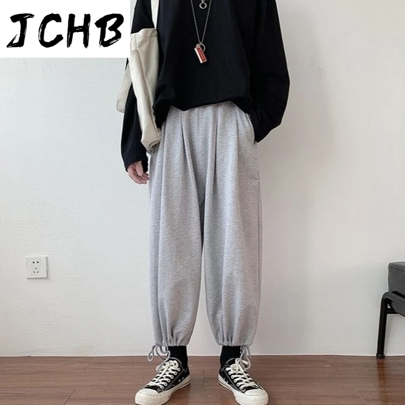 

2021 Harem Pants Women Joggers Wide Leg Korean Style High Waisted Streetwear Lantern Trousers Solid Plus Size Clothes Summer