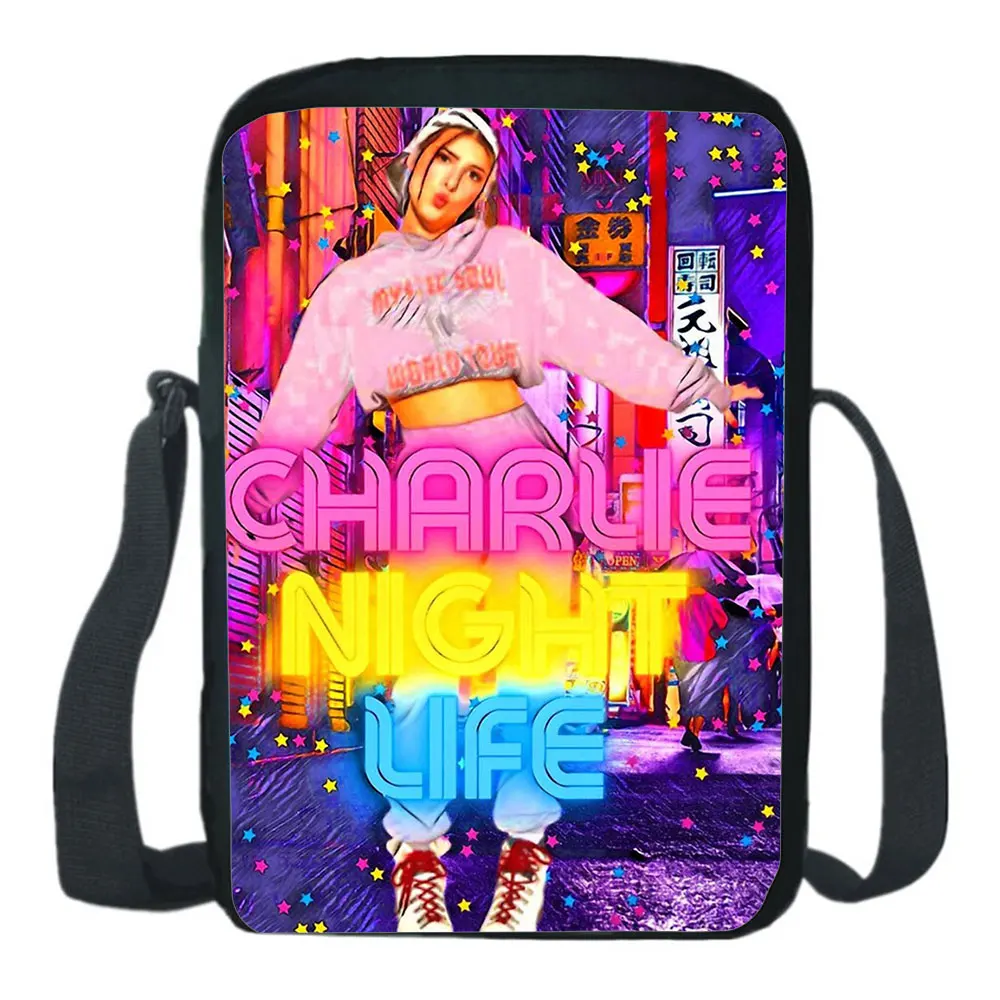 

Женская сумка на плечо Charli Damelio 2021, ледяной кофе, брызговик, графические девушки, Повседневная упаковка, ручная сумка, хипстер, мультяшный принт, рюкзак