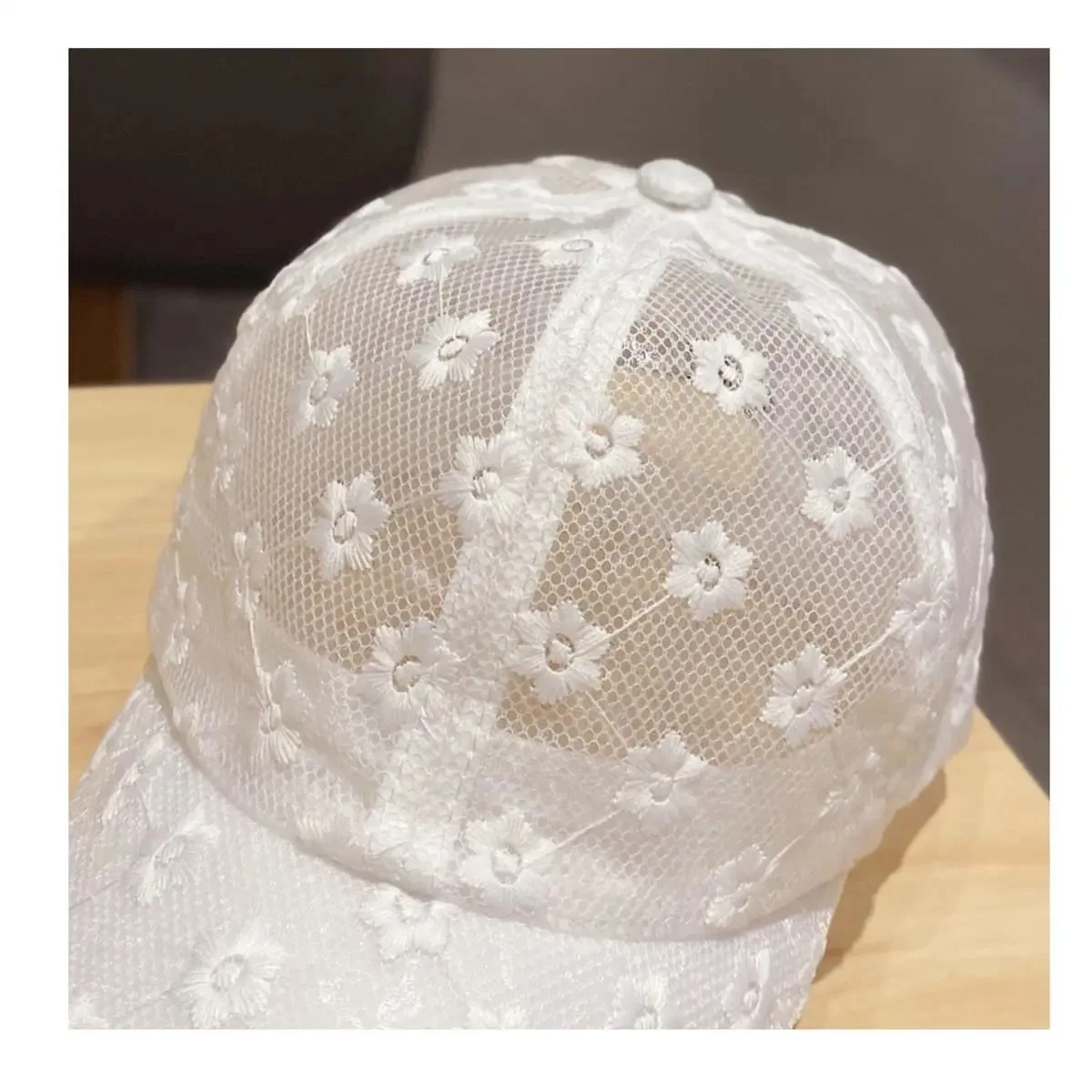 new arrival  Women's summer Baseball Caps fashionable lace floral  thin and breathable sun street  hat