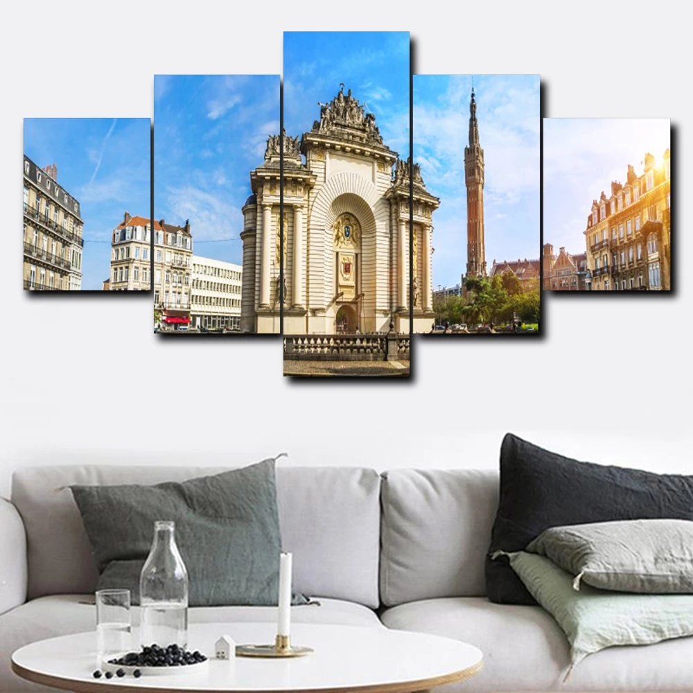 

5d Diamond 5 Pcs Painting London Famous Building Wall Art Handmade Cross Stitch Picture Scenic Full Round Drill Embroidery Gifts