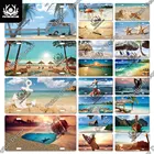 Лицензионная тарелка Putuo, Оловянная табличка металлическая декоративная тарелка для автомобиля, для двери гостиной, пляжа, дома, украшение для стен