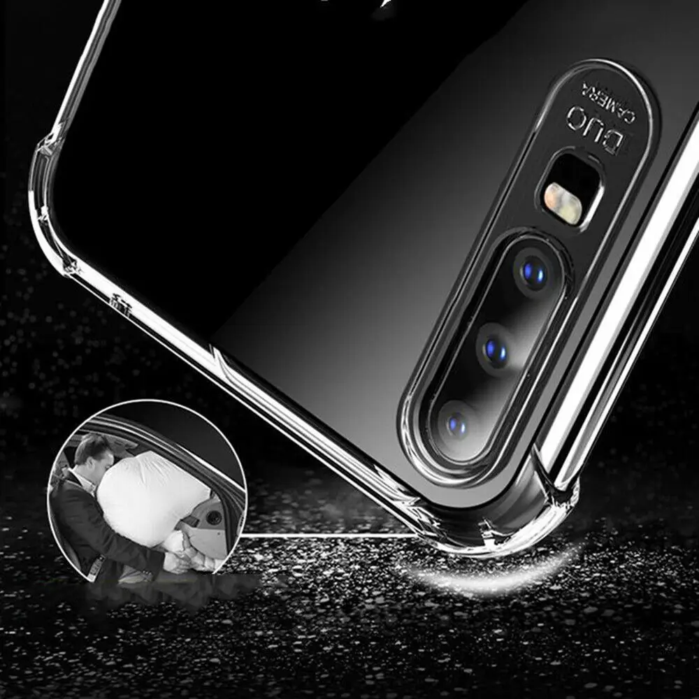 Гибридный Бампер прозрачный термополиуретан чехол для samsung Galaxy S10 5G A70 A50 A30 A20 ударопрочный воздушный прозрачный силиконовый чехол