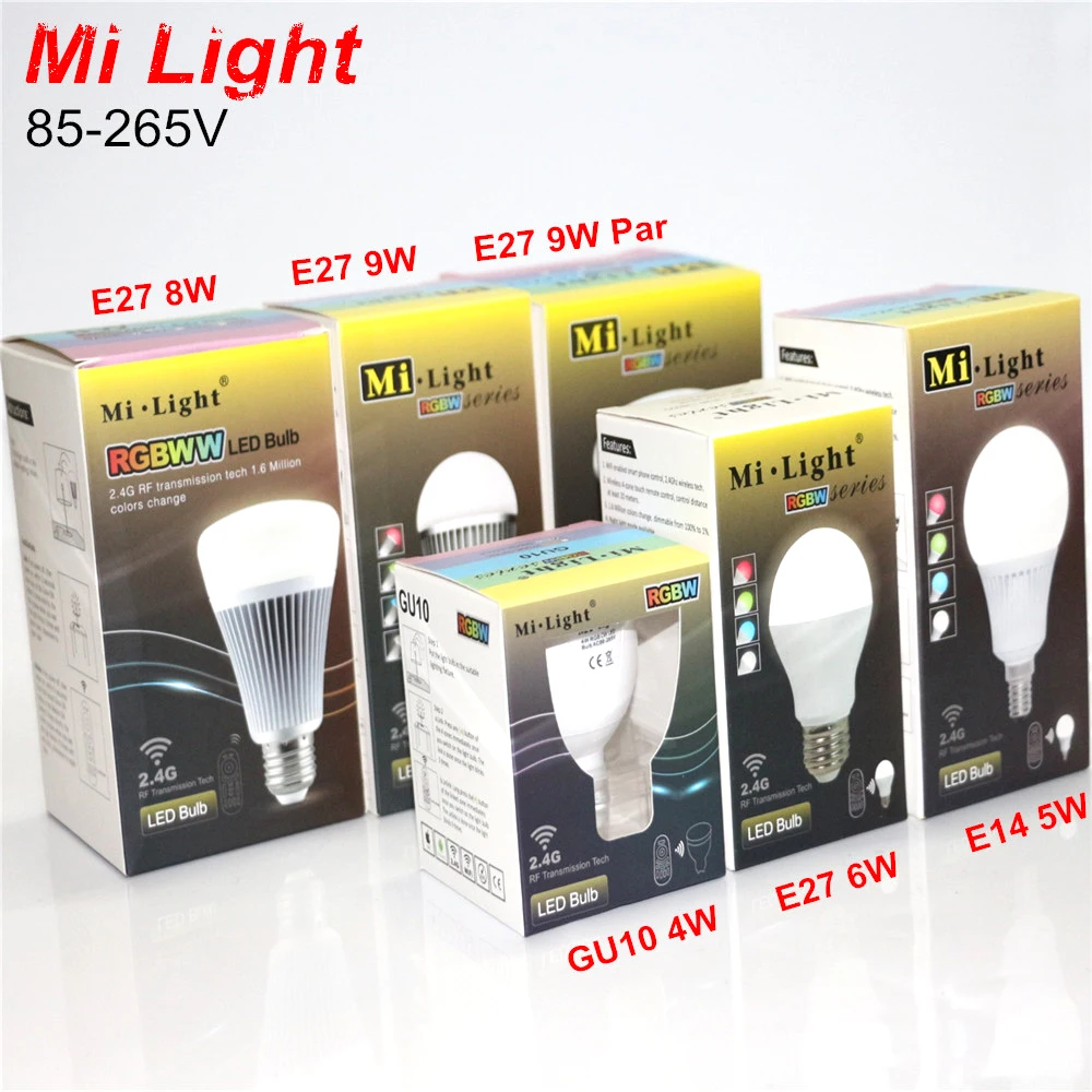 Лидер продаж оригинальная приглушаемая светодиодсветильник лампа Mi Light 110 В/220 В